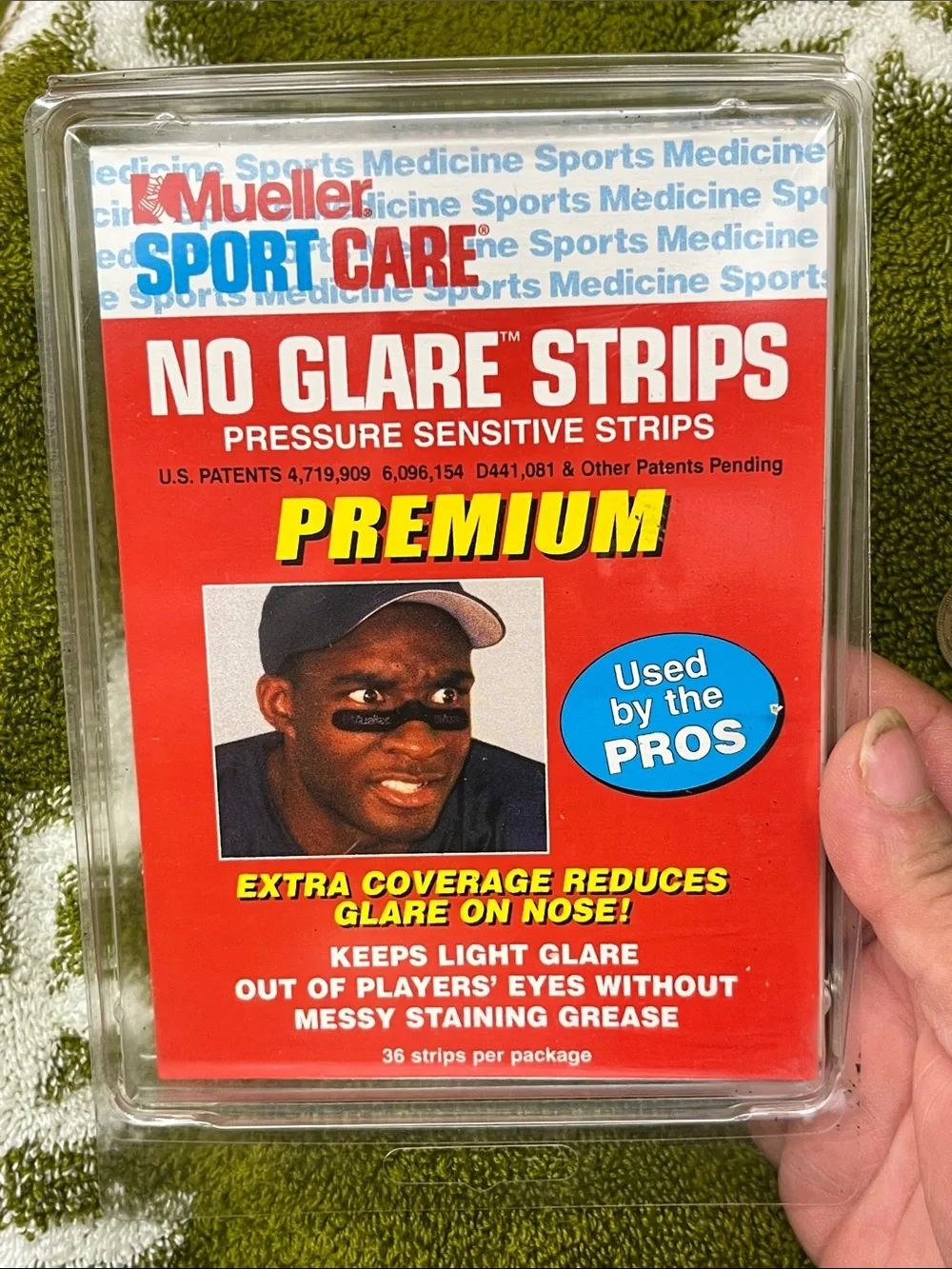 No Glare Strips - Red Pressure Sensitive Nose Strips